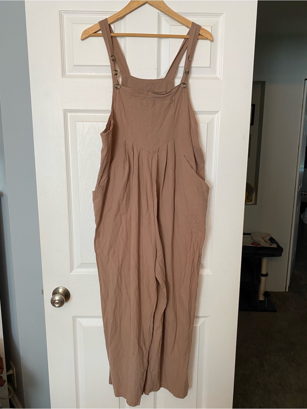 Lightweight Taupe Overalls